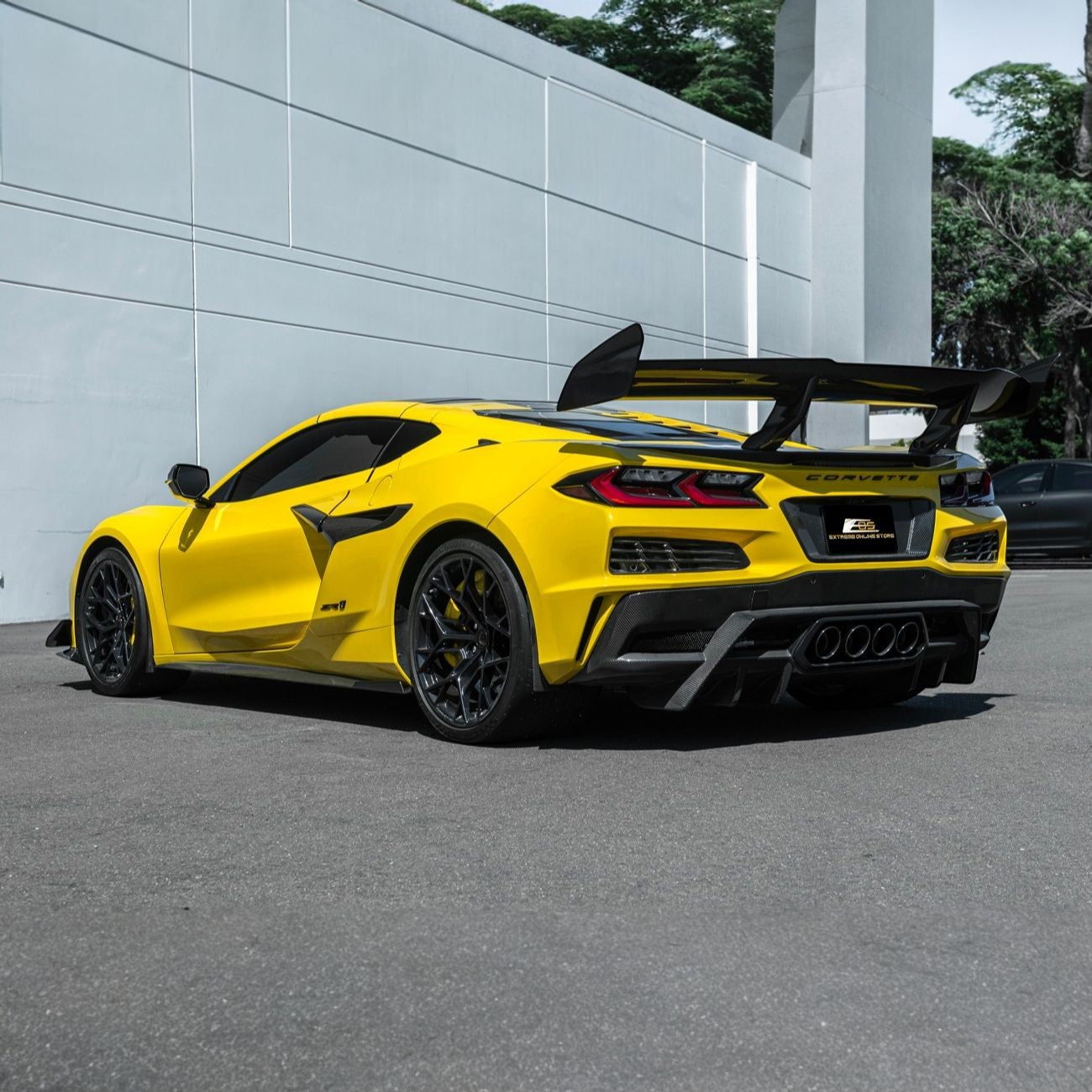 Corvette C8 Dry Carbon Fiber Front & Rear Mud Flaps
