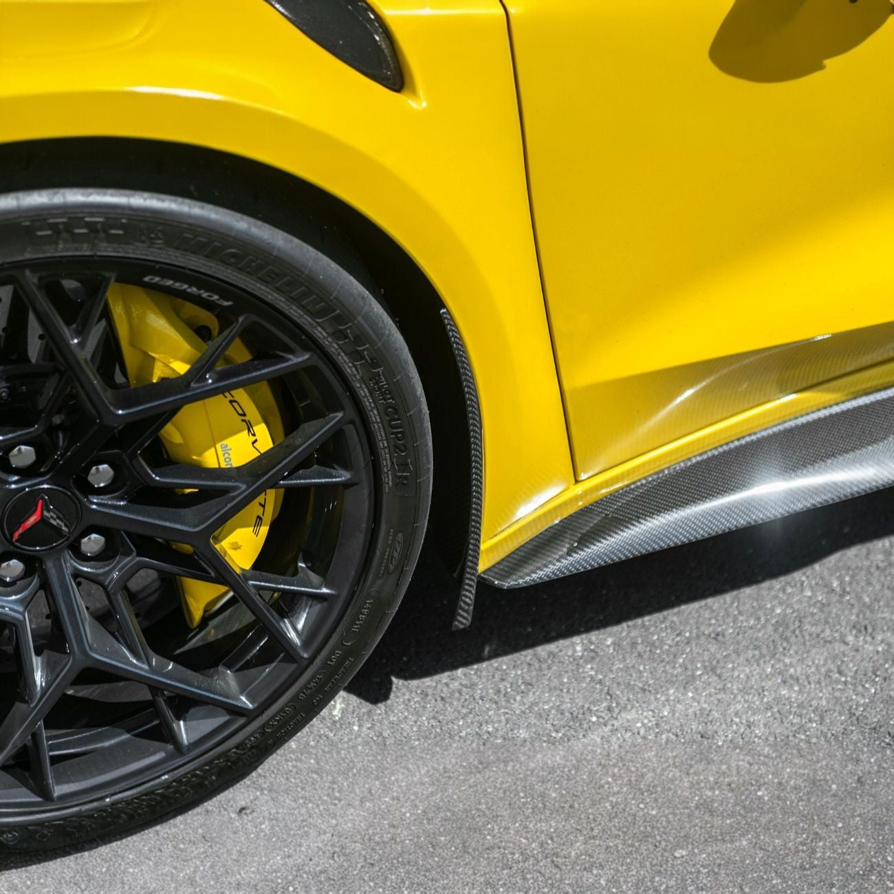 Corvette C8 Dry Carbon Fiber Front & Rear Mud Flaps