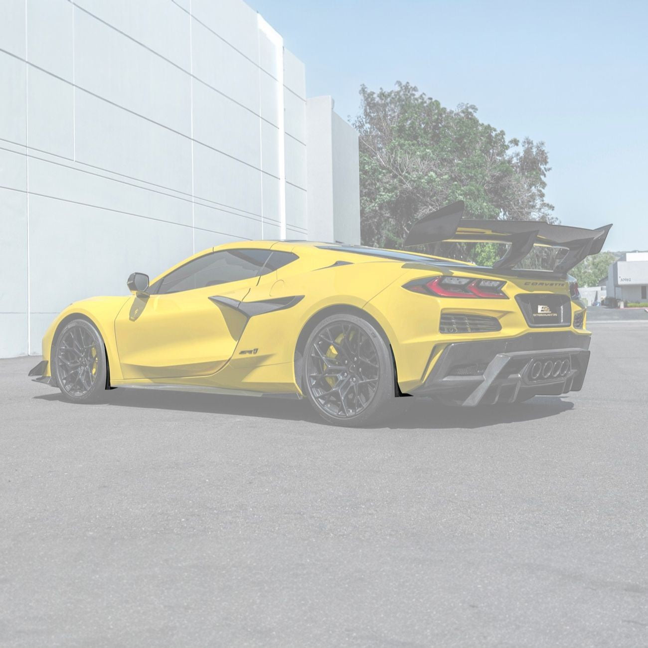 Corvette C8 Dry Carbon Fiber Front & Rear Mud Flaps