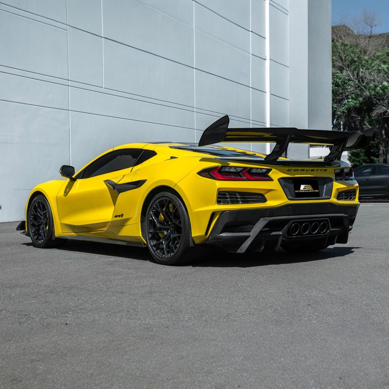 Corvette C8 Dry Carbon Fiber Front & Rear Mud Flaps