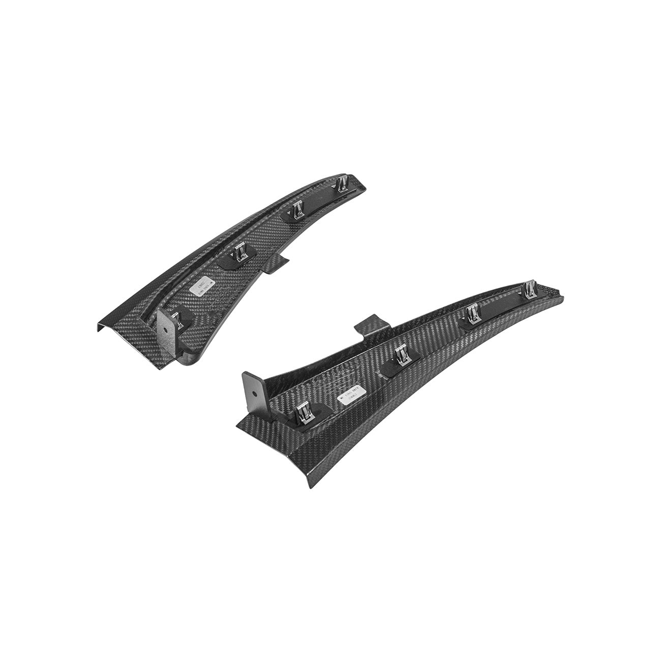 Corvette C8 Dry Carbon Fiber Rear Side Mud Flaps