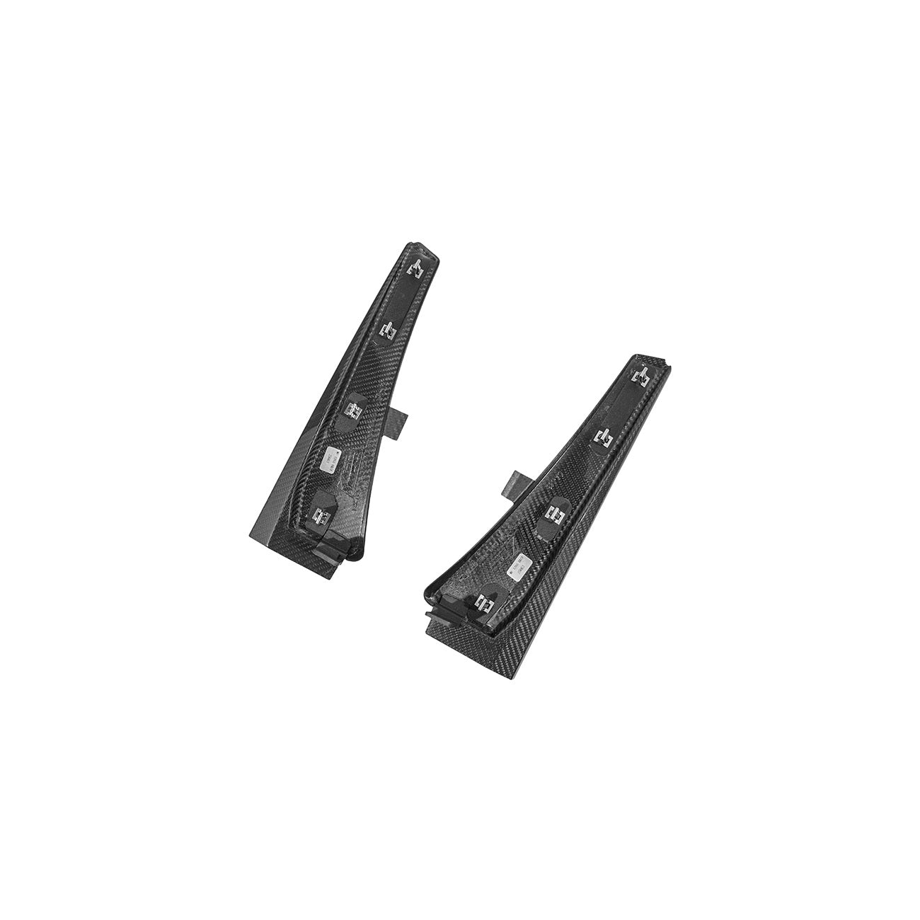 Corvette C8 Dry Carbon Fiber Front & Rear Mud Flaps