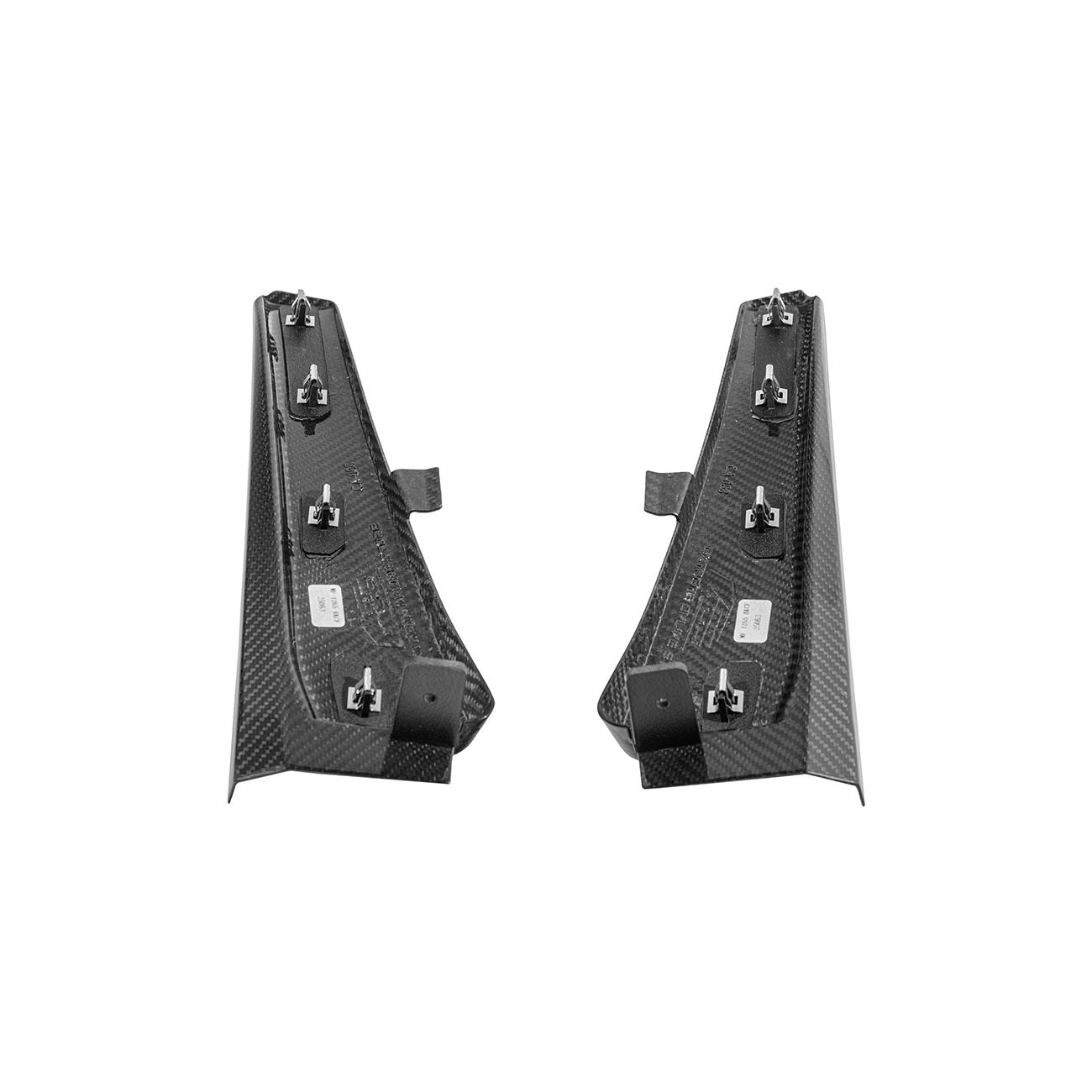 Corvette C8 Dry Carbon Fiber Front & Rear Mud Flaps