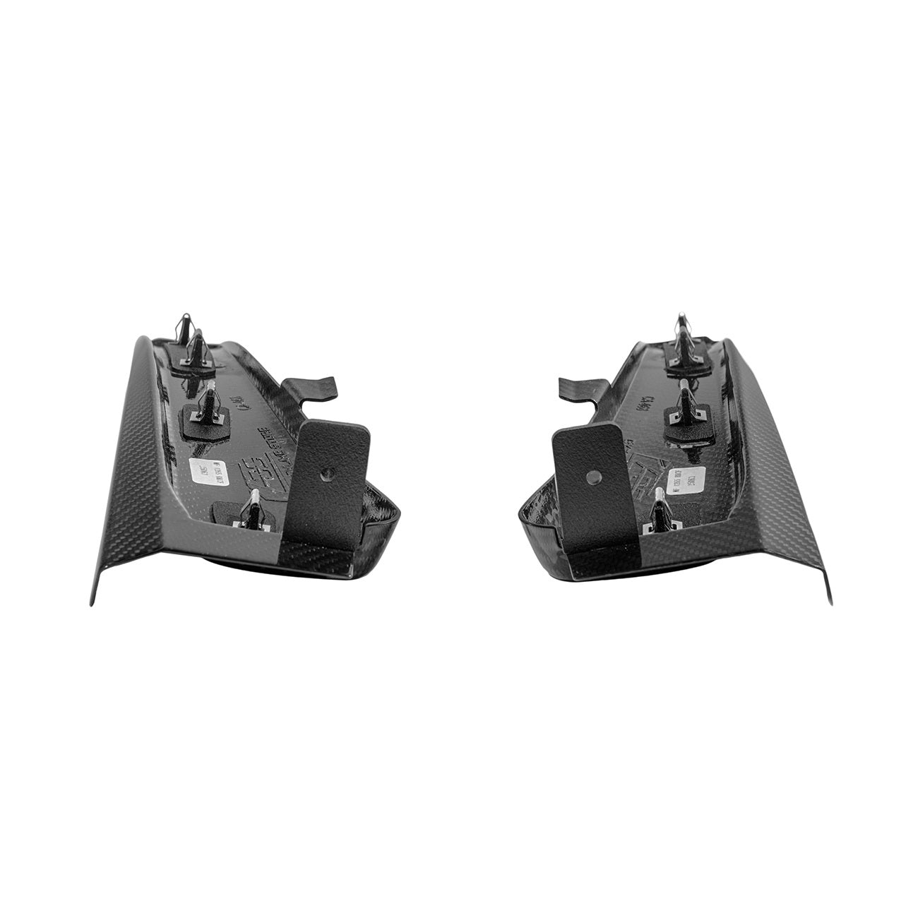 Corvette C8 Dry Carbon Fiber Factory GM XL Extended Front Side Mud Flaps