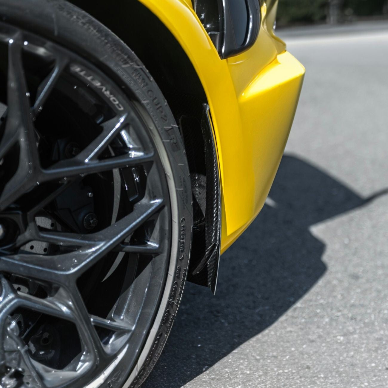 Corvette C8 Dry Carbon Fiber Front & Rear Mud Flaps