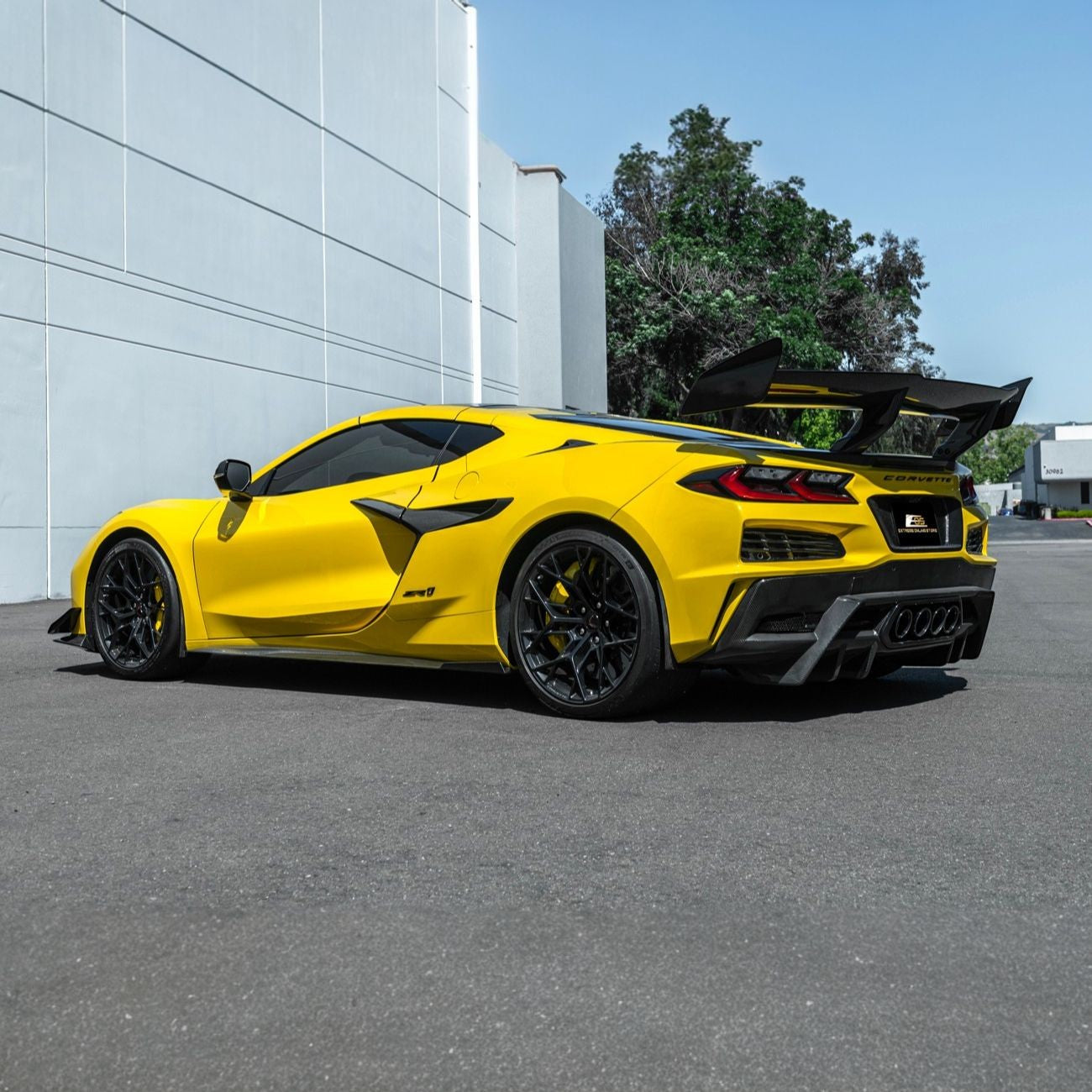 Corvette C8 Dry Carbon Fiber Front & Rear Mud Flaps