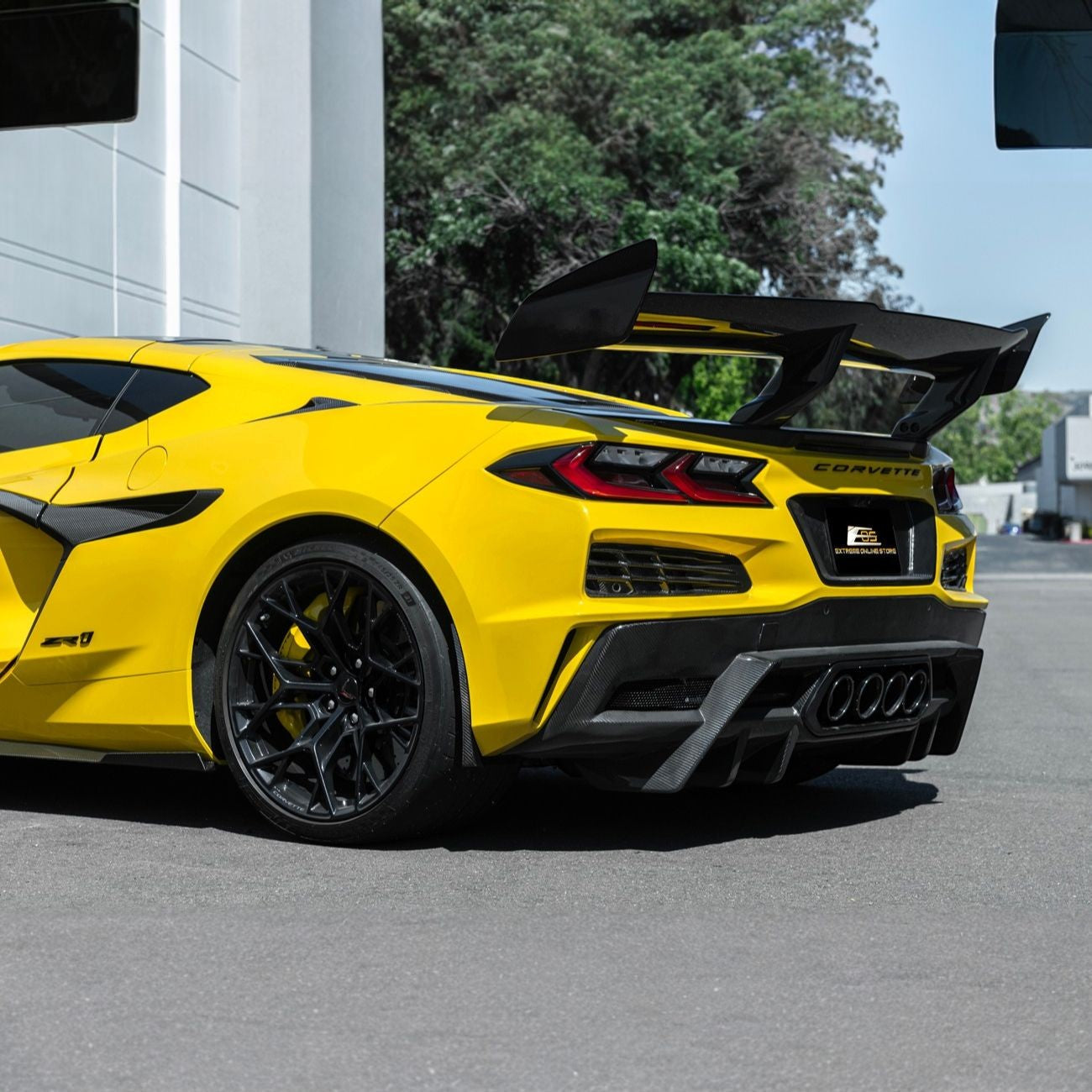 Corvette C8 Dry Carbon Fiber Front & Rear Mud Flaps