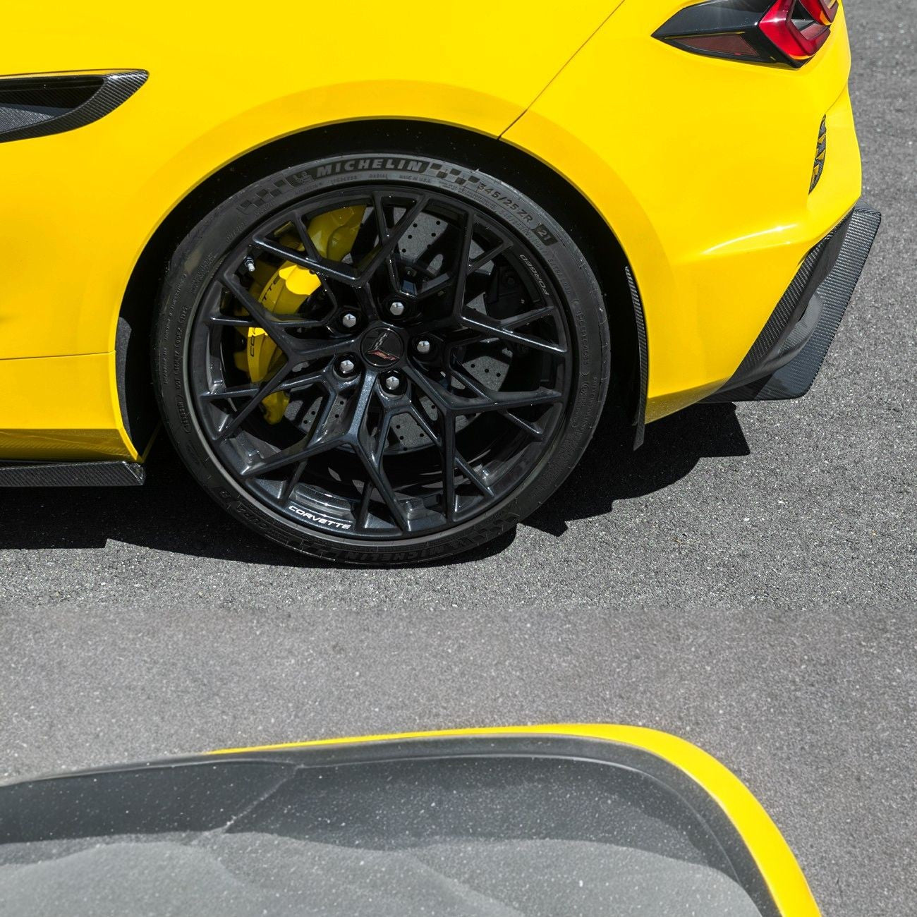 Corvette C8 Dry Carbon Fiber Front & Rear Mud Flaps