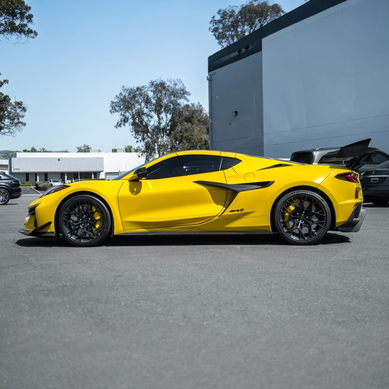 Corvette C8 Dry Carbon Fiber Front & Rear Mud Flaps