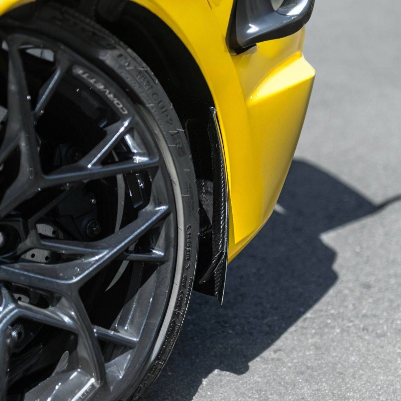 Corvette C8 Dry Carbon Fiber Front & Rear Mud Flaps