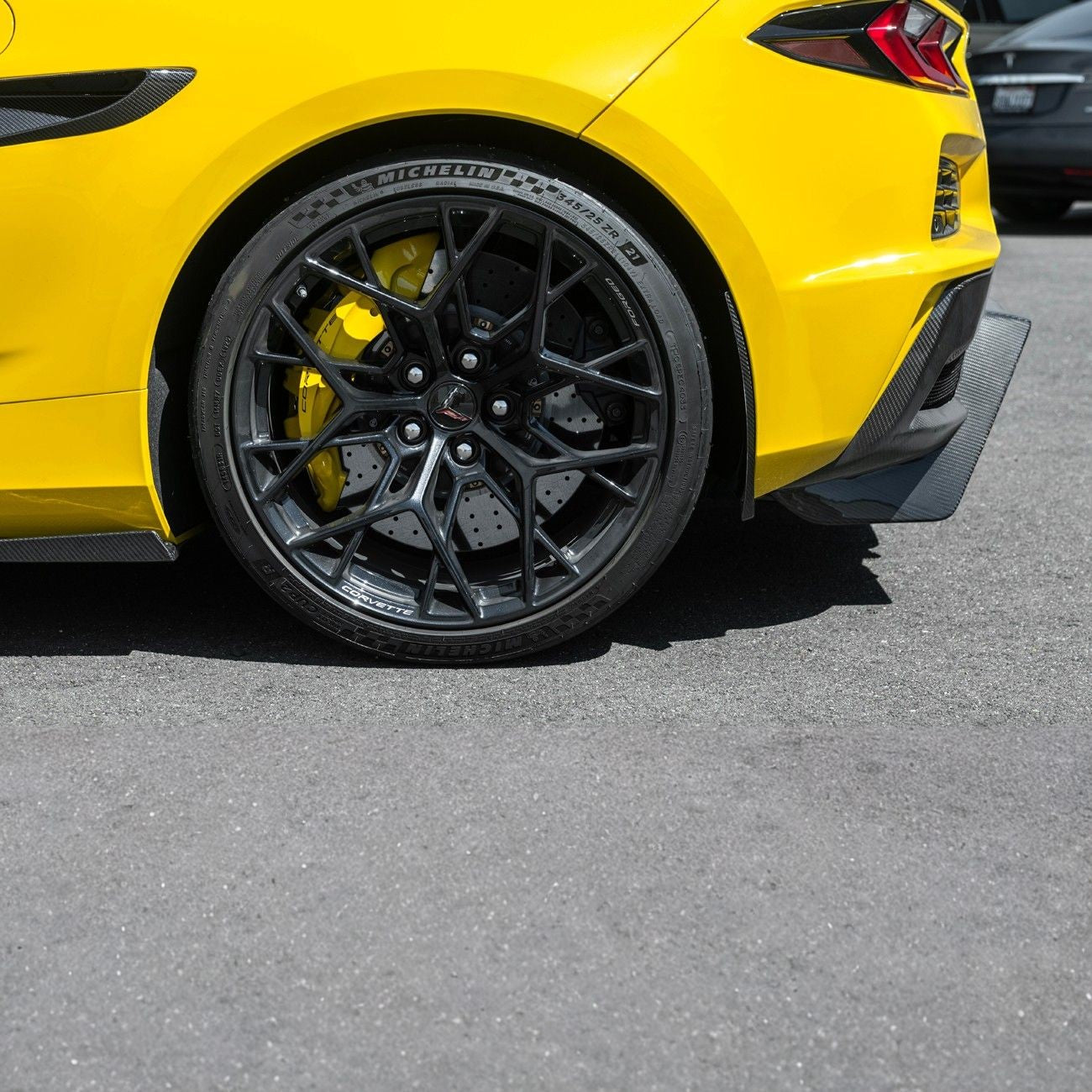 Corvette C8 Dry Carbon Fiber Front & Rear Mud Flaps