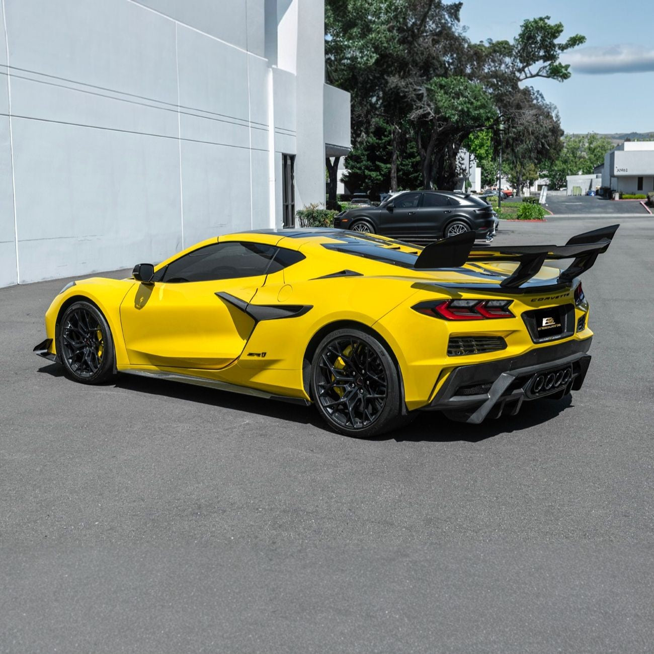 Corvette C8 Dry Carbon Fiber Front & Rear Mud Flaps