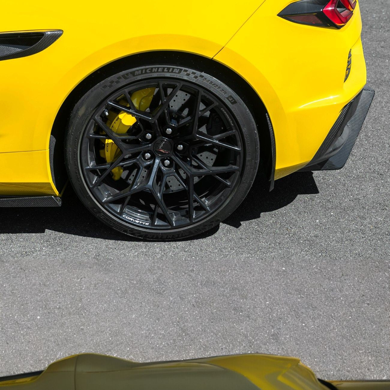 Corvette C8 Dry Carbon Fiber Front & Rear Mud Flaps