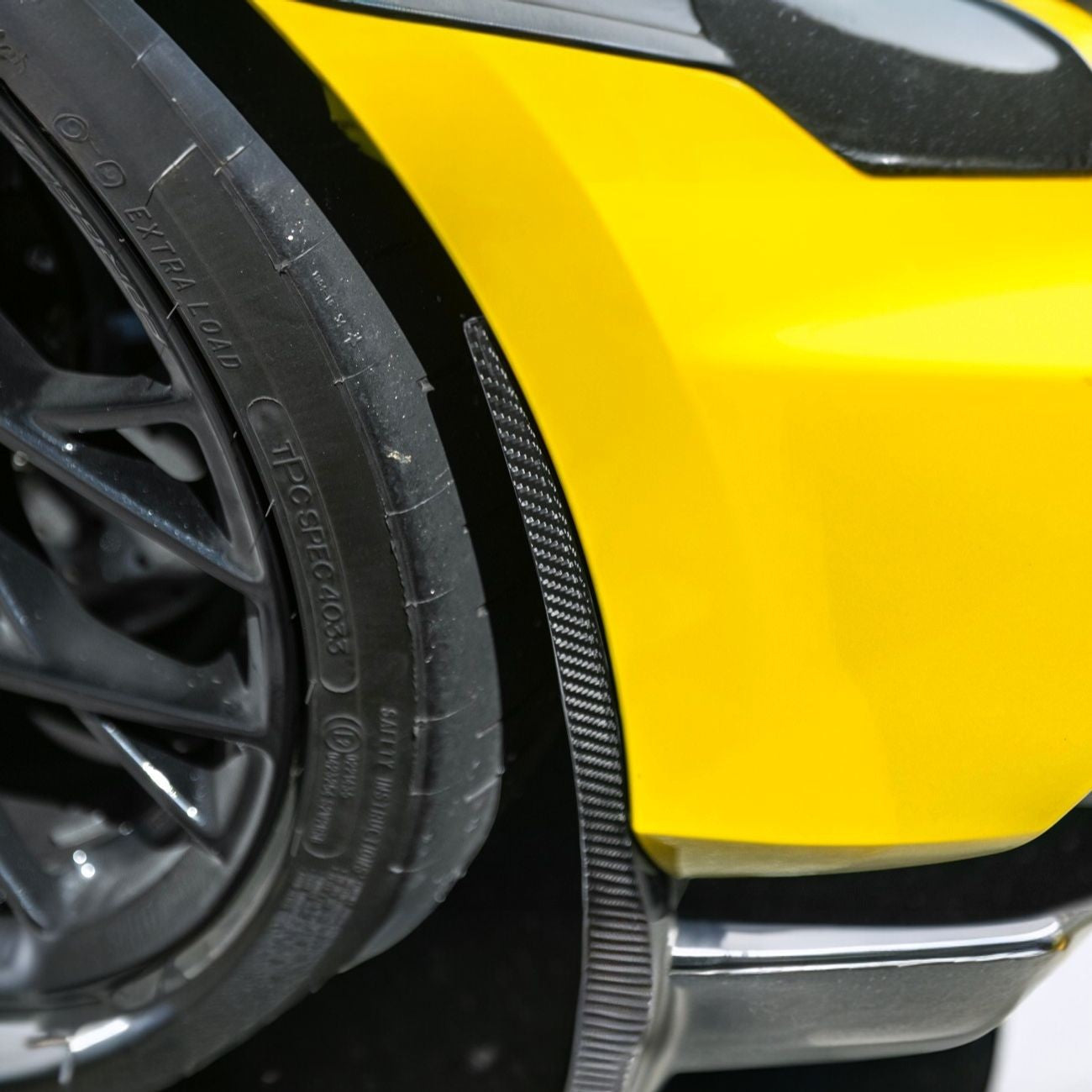 Corvette C8 Dry Carbon Fiber Front & Rear Mud Flaps
