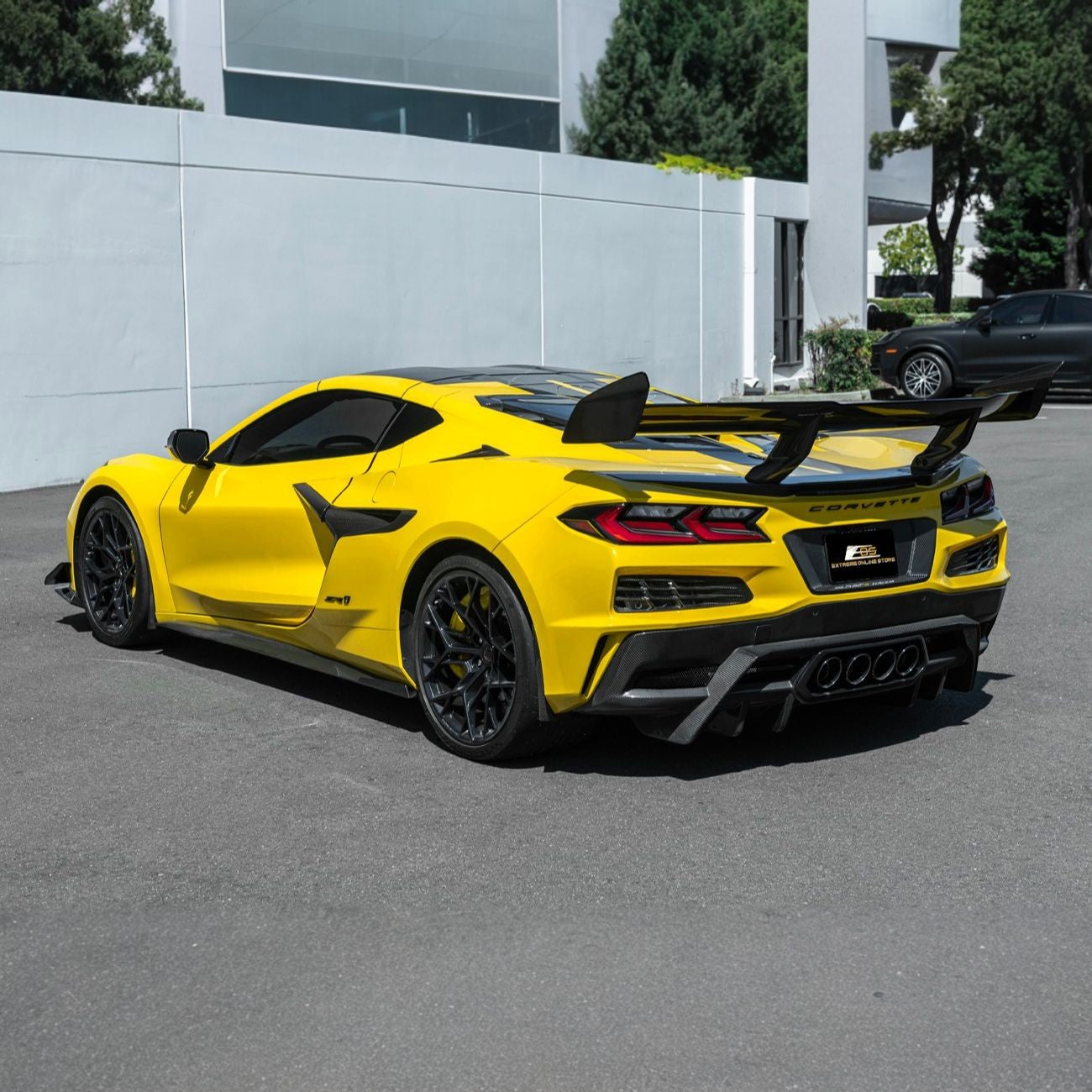 Corvette C8 Dry Carbon Fiber Front & Rear Mud Flaps