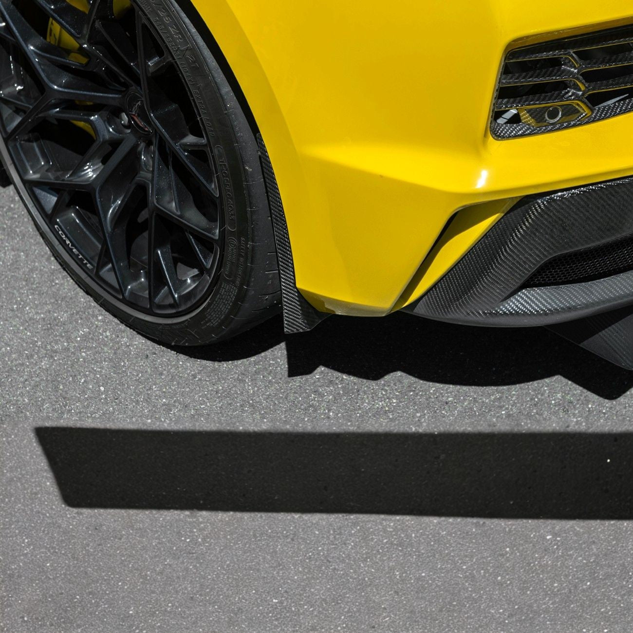 Corvette C8 Dry Carbon Fiber Front & Rear Mud Flaps