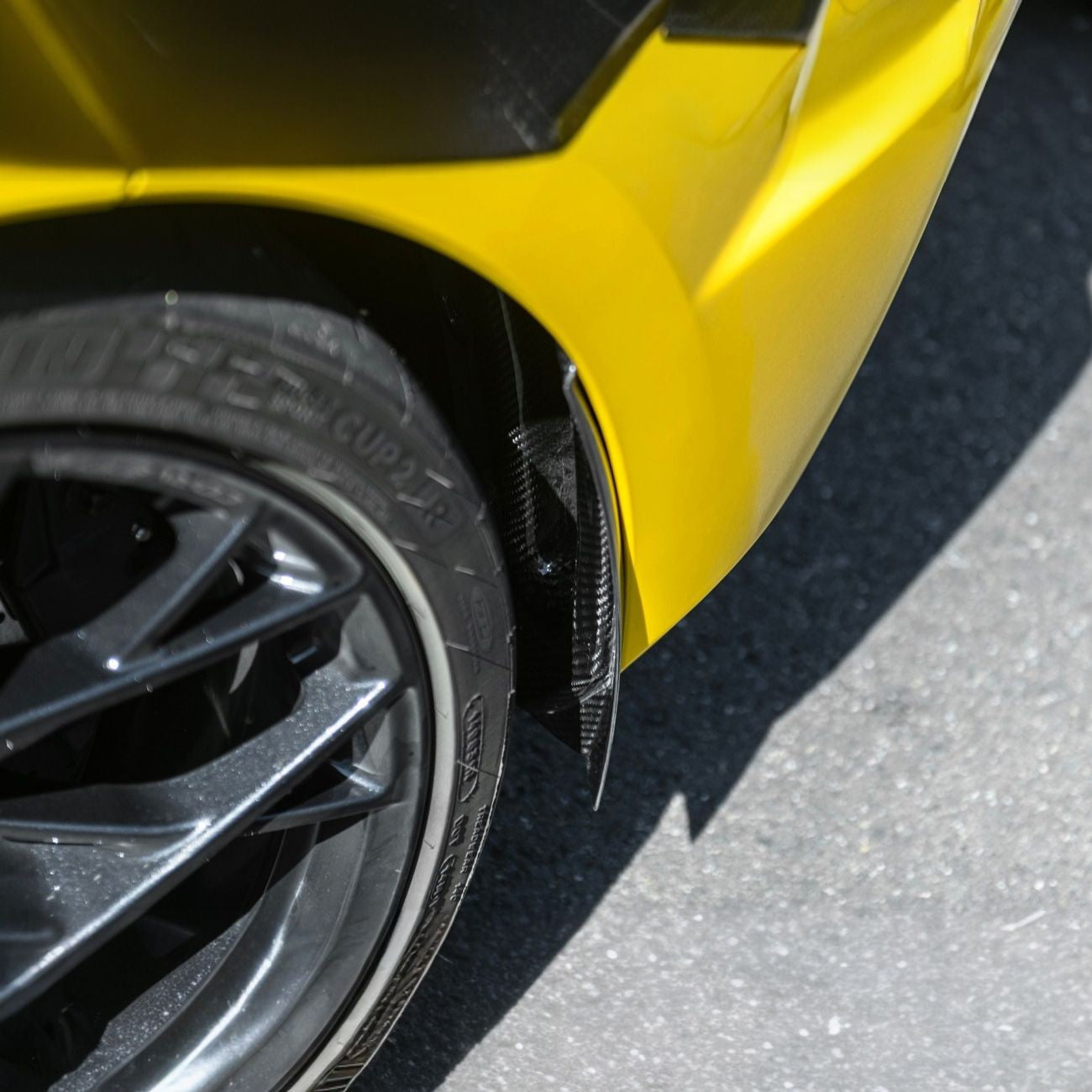 Corvette C8 Dry Carbon Fiber Front & Rear Mud Flaps