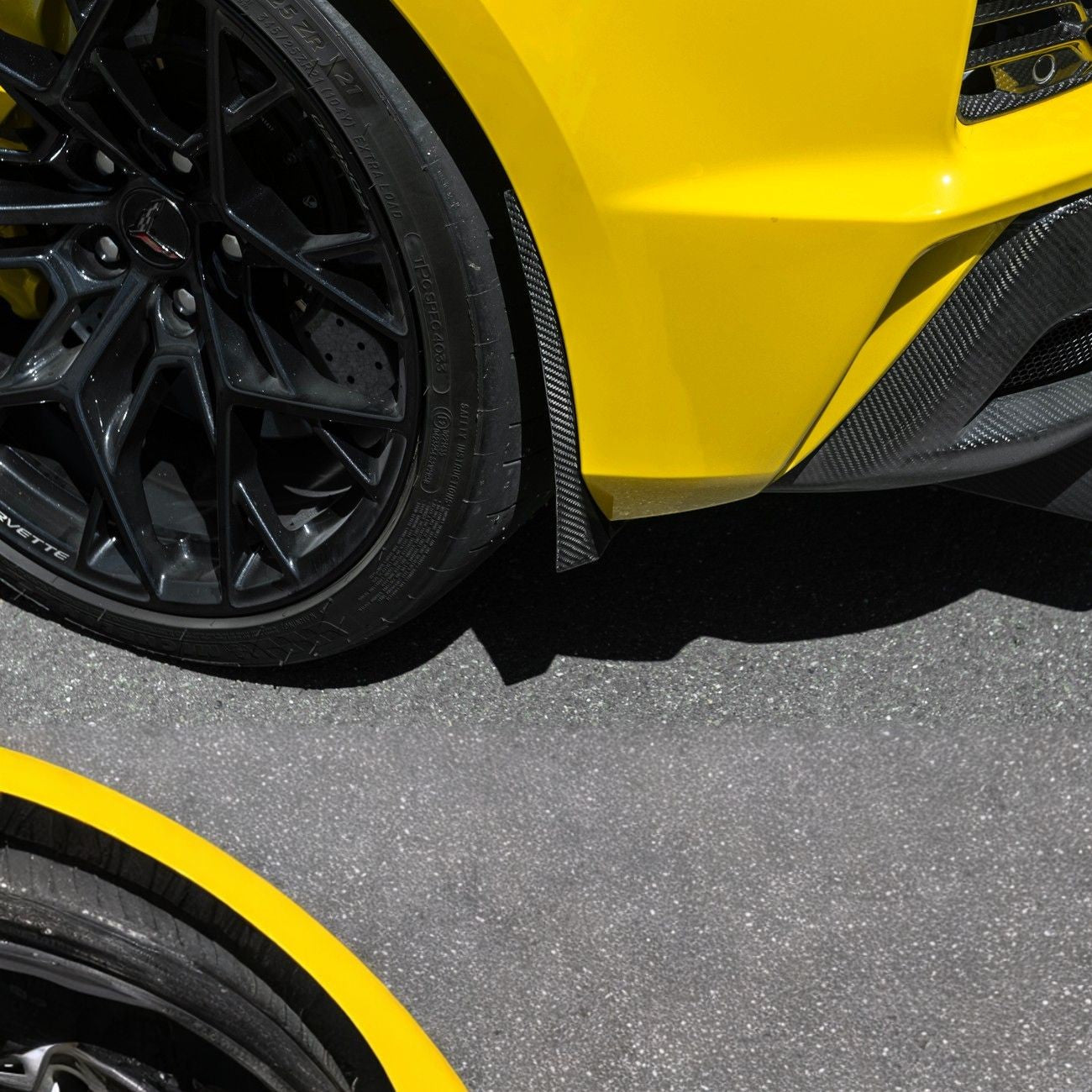 Corvette C8 Dry Carbon Fiber Front & Rear Mud Flaps
