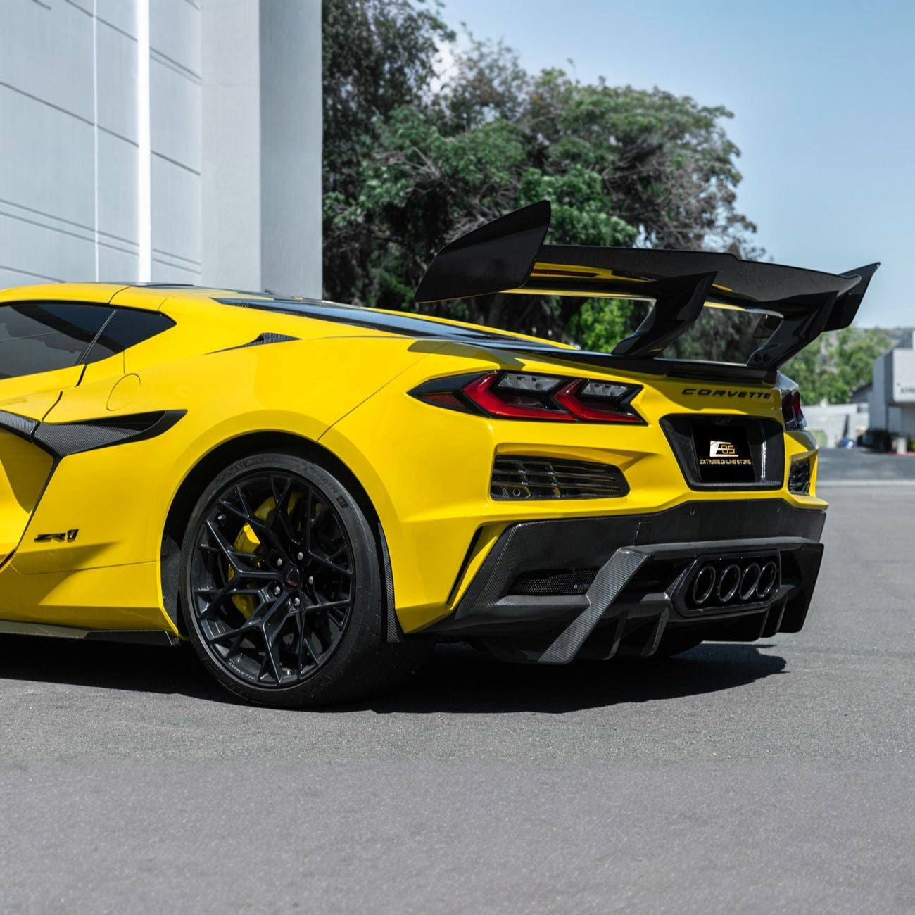 Corvette C8 Dry Carbon Fiber Front & Rear Mud Flaps