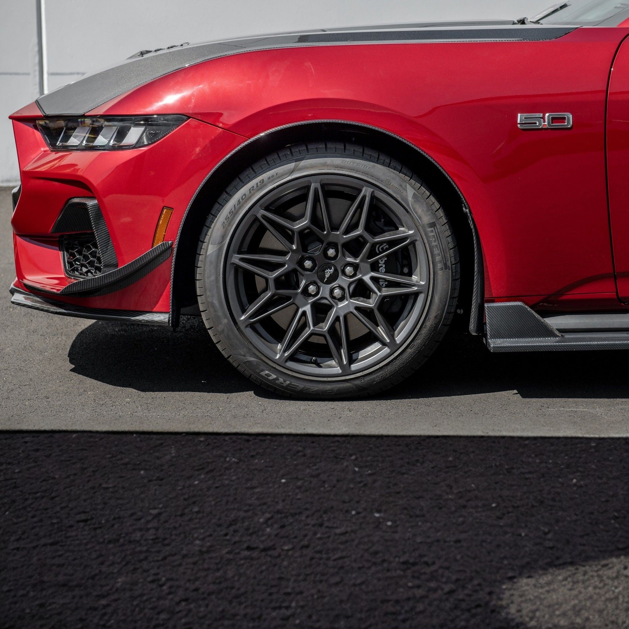 2024-Up Ford Mustang Carbon Fiber Performance XL Extended Front & Rear Mud Flap Splash Guards