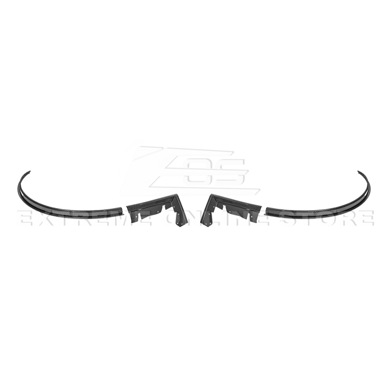 2024-Up Ford Mustang S650 DRY CARBON FIBER Rear Quarter Fender Flare Extension