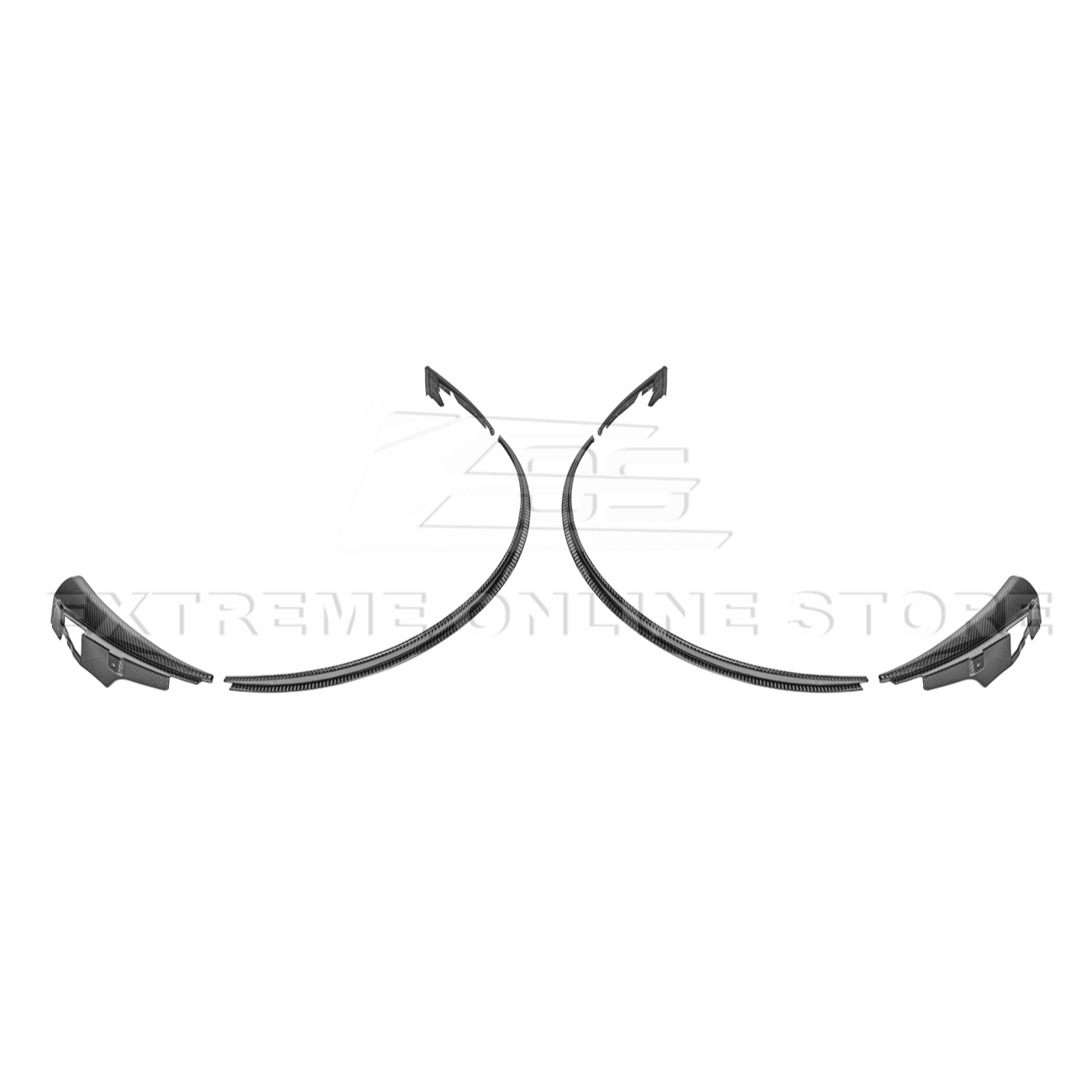 2024+ Ford Mustang DRY CARBON FIBER Fender Flares & Mud Flap