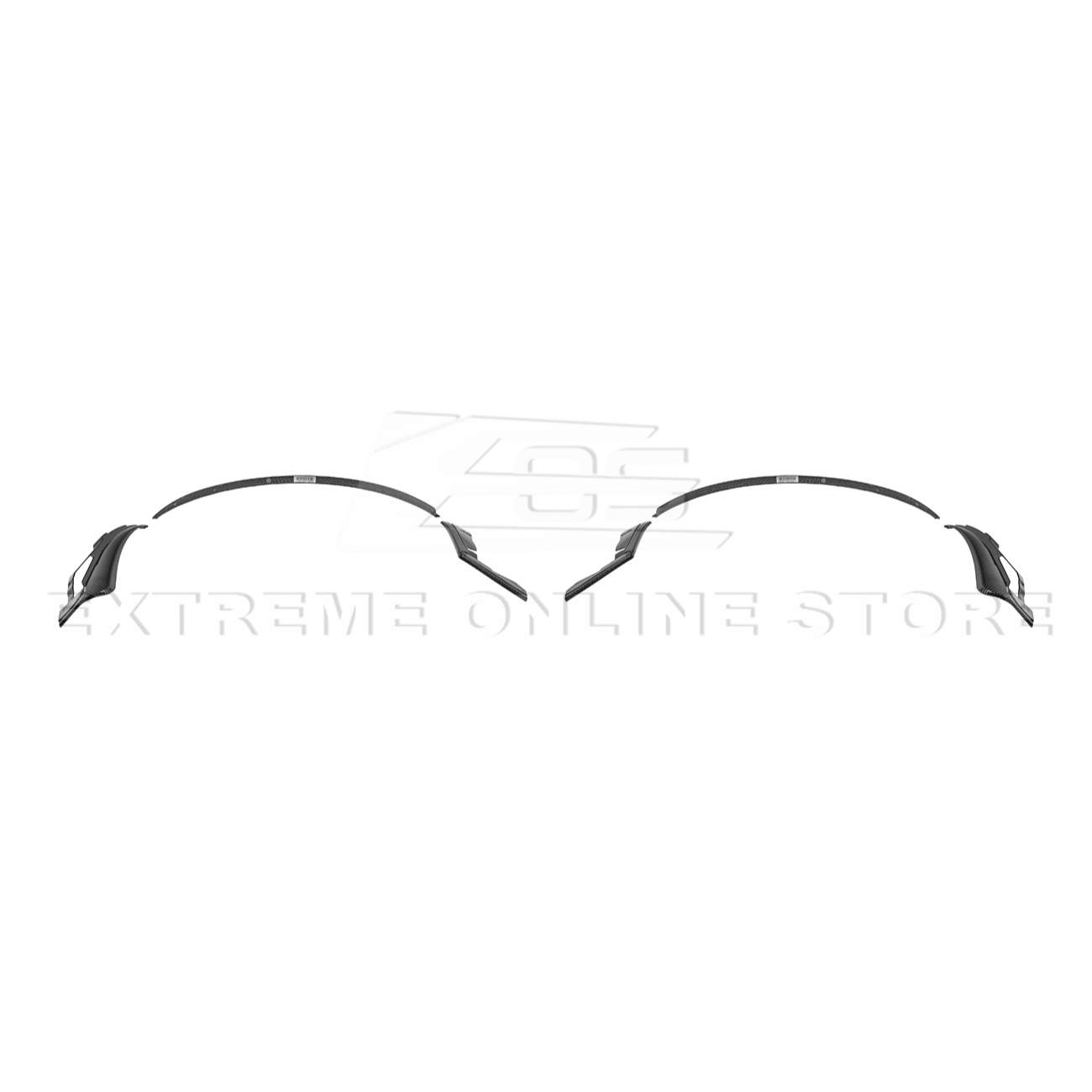 2024+ Ford Mustang DRY CARBON FIBER Fender Flares & Mud Flap