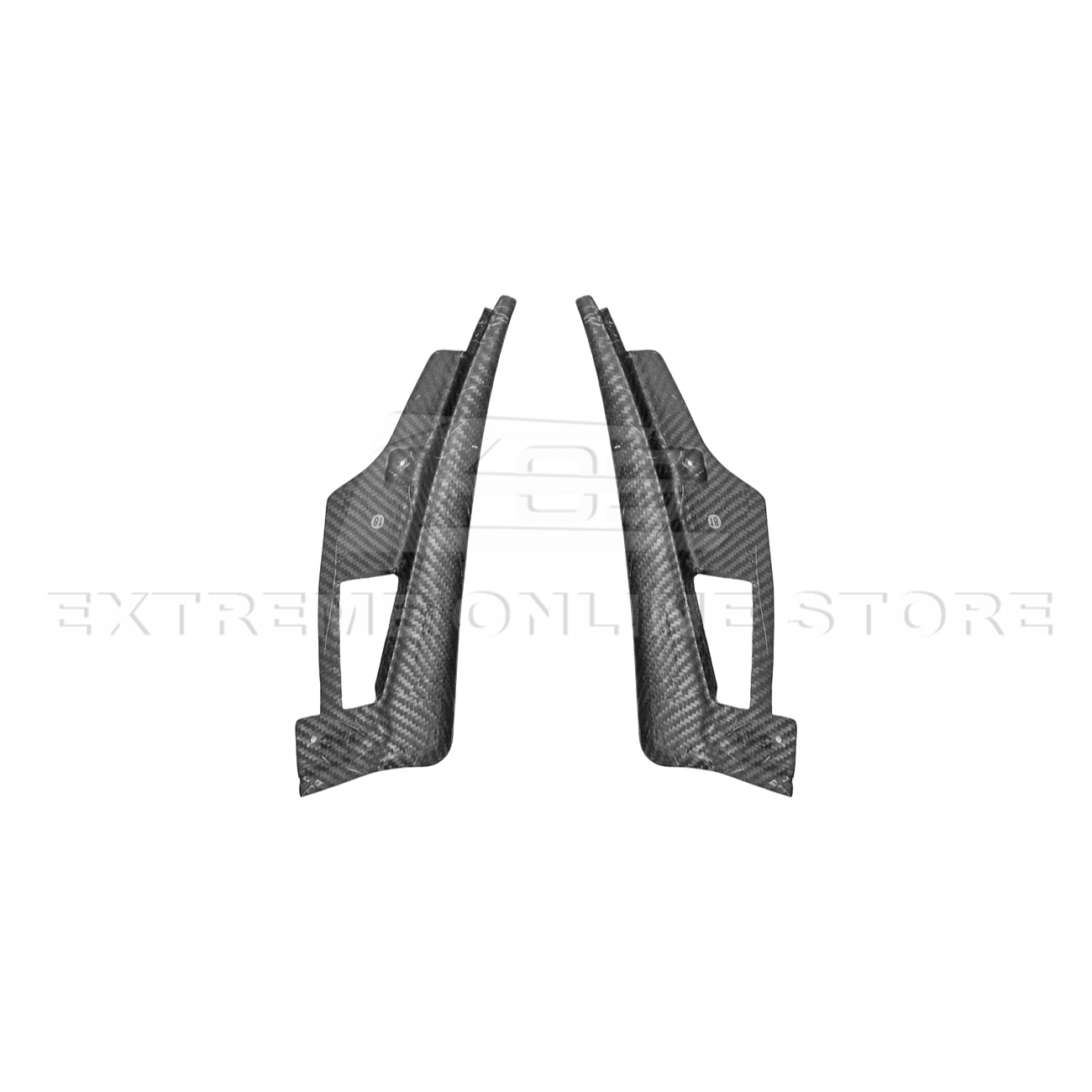 2024+ Ford Mustang DRY CARBON FIBER Fender Flares & Mud Flap