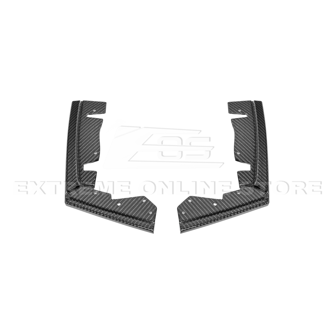 2024+ Ford Mustang DRY CARBON FIBER Fender Flares & Mud Flap