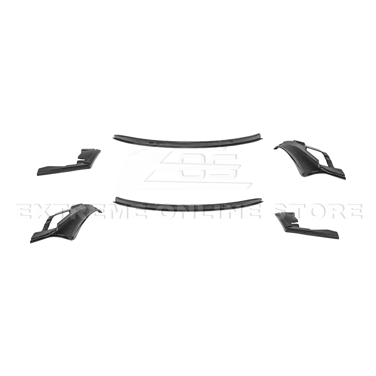 2024+ Ford Mustang DRY CARBON FIBER Fender Flares & Mud Flap