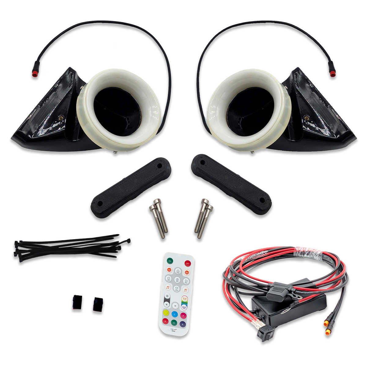2014-2024 MINI Cooper S (F54/F55/F56/JCW GP) Dual BIG MOUTH LIT KIT Ram Air Intake Snorkels - product image 1