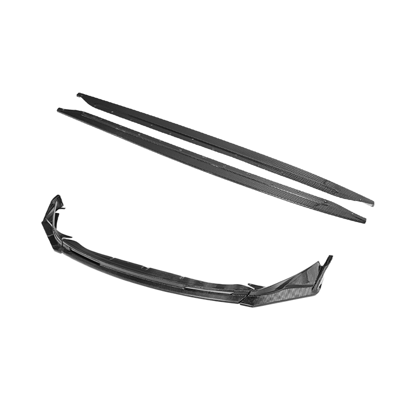 2021-Up BMW G82 G83 M4 VRS Carbon Fiber Front Splitter Lip & Side Skirts