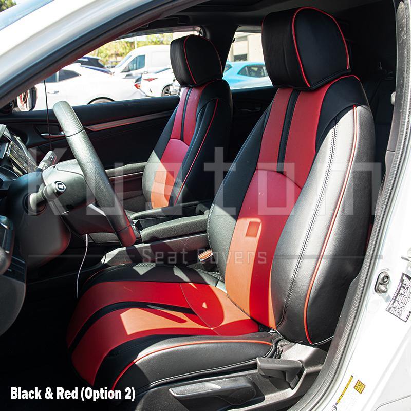 2016-Up Honda Civic Front Leather Seat Covers