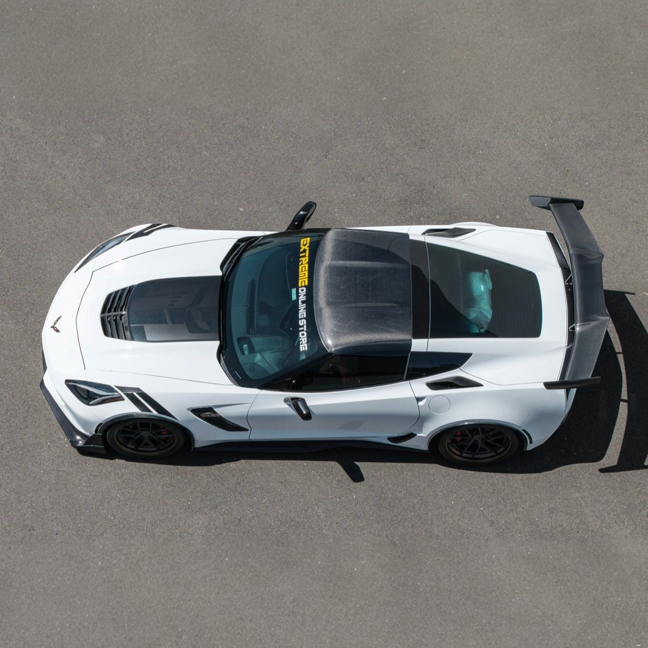 Corvette C7 Carbon Fiber Roof Side Trim Panel Cover Overlays