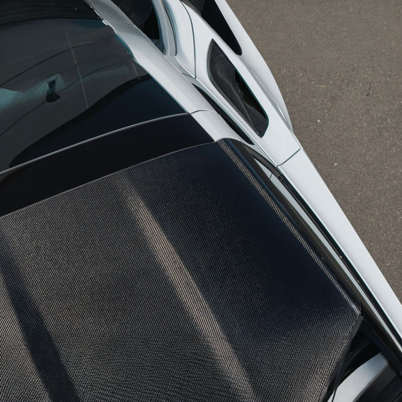 Corvette C7 Carbon Fiber Roof Side Trim Panel Cover Overlays