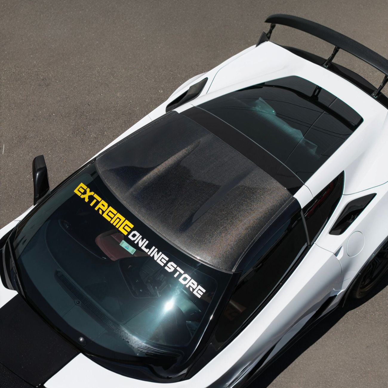 Corvette C7 Carbon Fiber Roof Side Trim Panel Cover Overlays