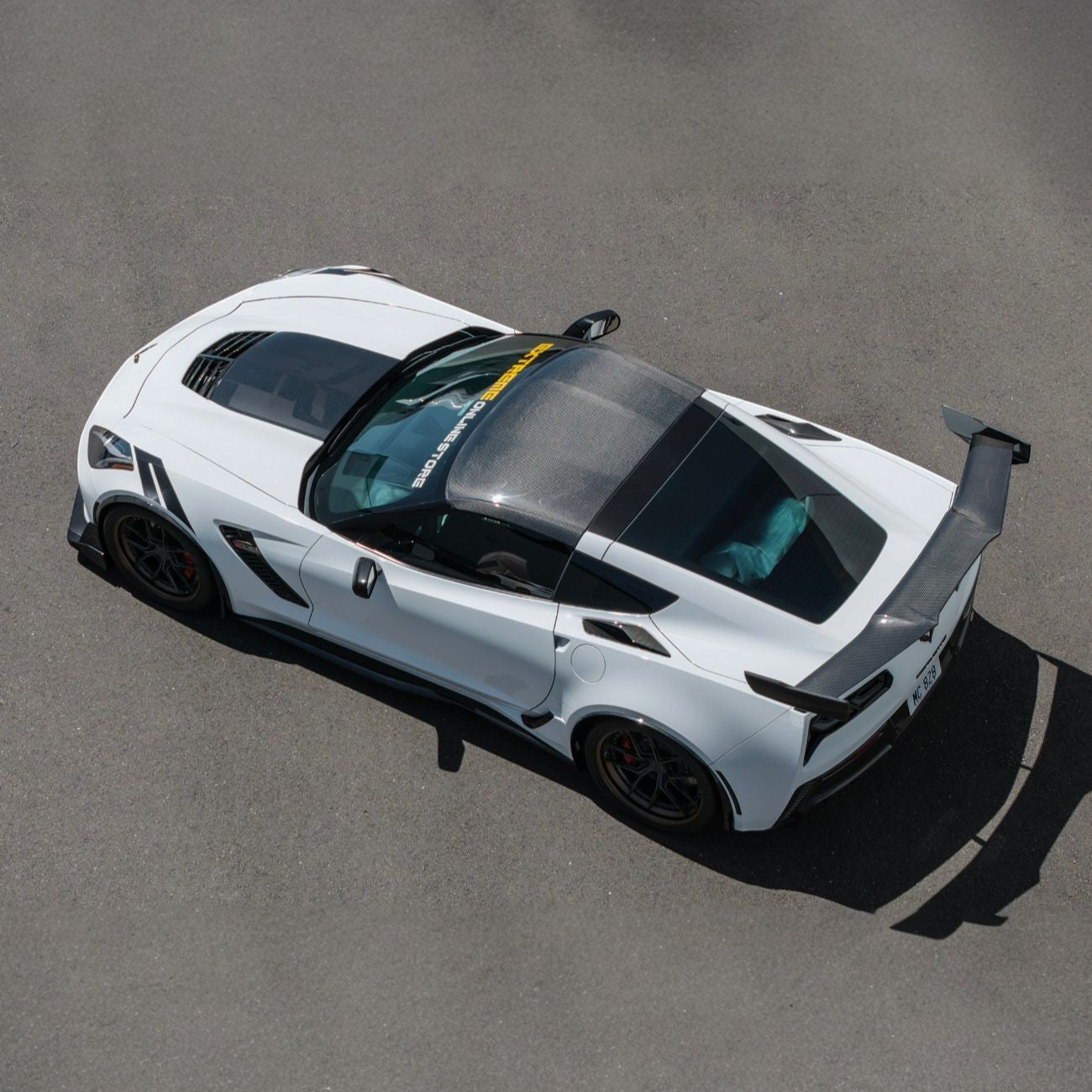 Corvette C7 Carbon Fiber Roof Side Trim Panel Cover Overlays
