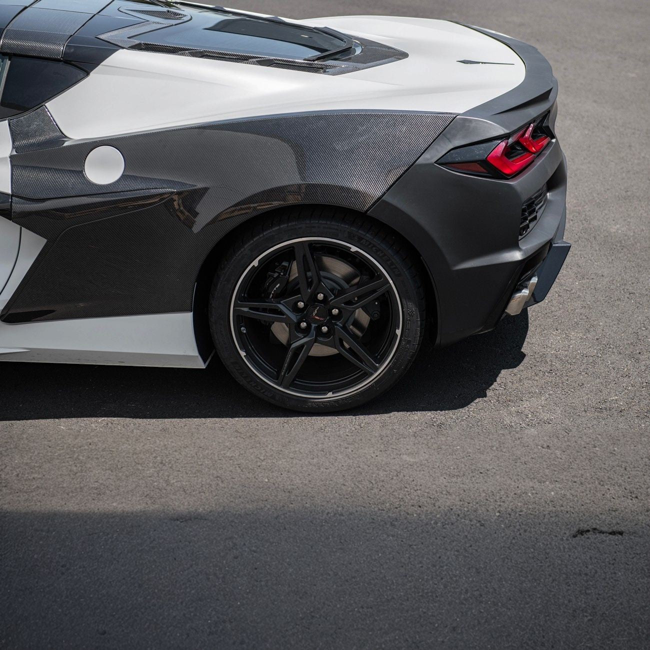 Corvette C8 Stingray Z06 Style Full Rear Bumper Conversion Kit