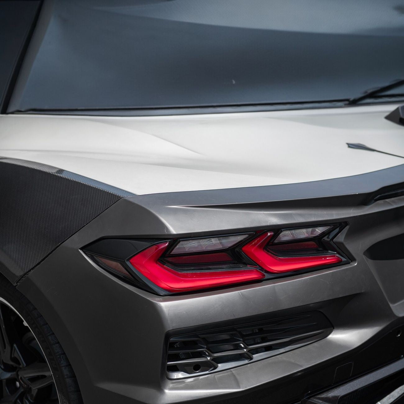 Corvette C8 Stingray Z06 Style Full Rear Bumper Conversion Kit