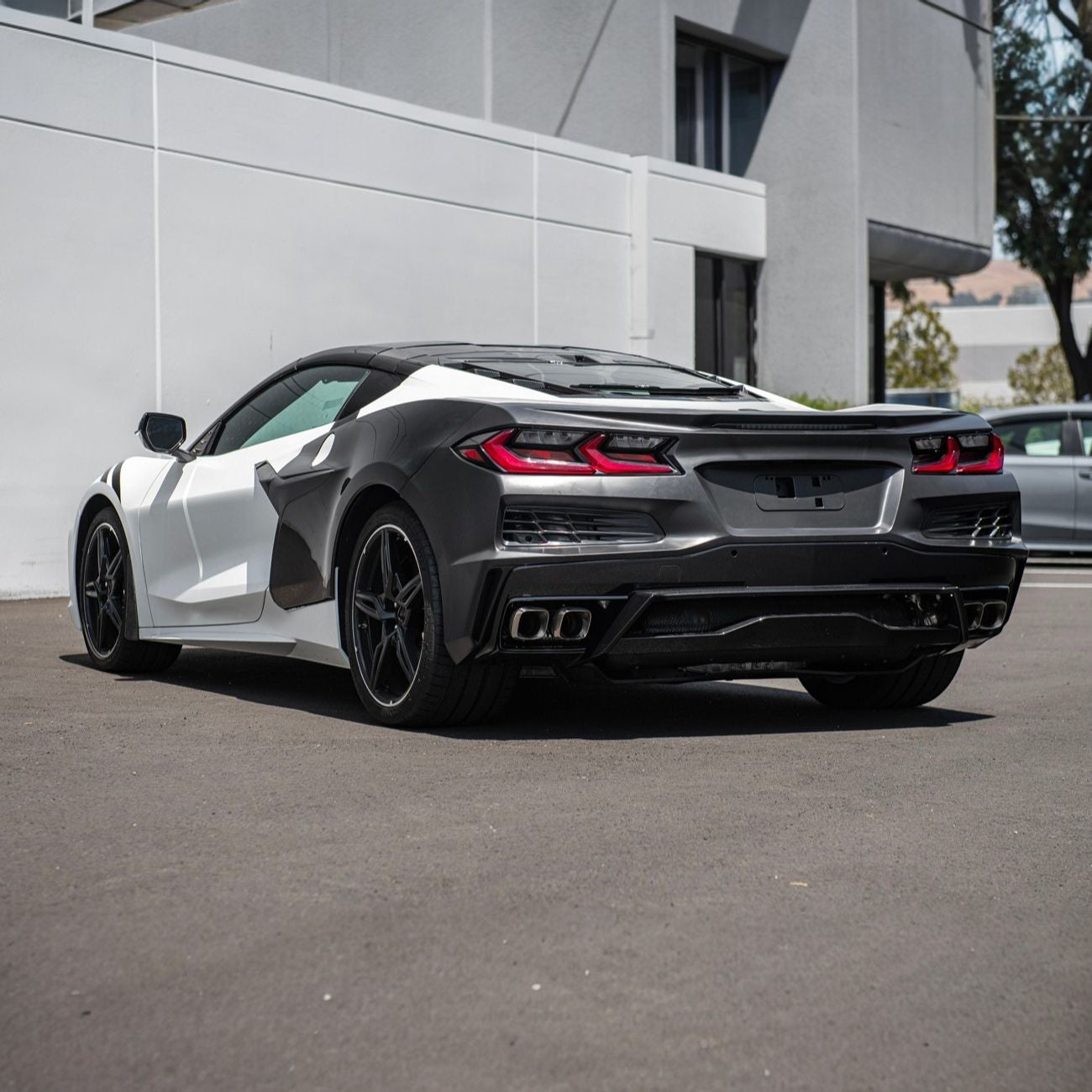 Corvette C8 Stingray Z06 Style Full Rear Bumper Conversion Kit