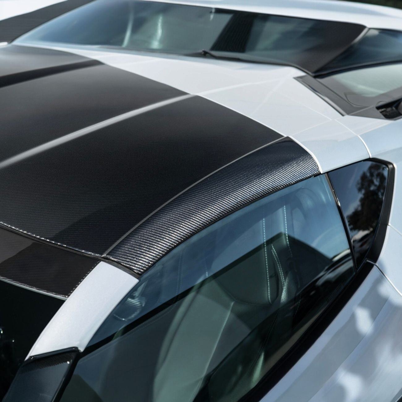 Corvette C8 Carbon Fiber GM Factory Style Double-Sided Replacement Removable Targa Roof Panel