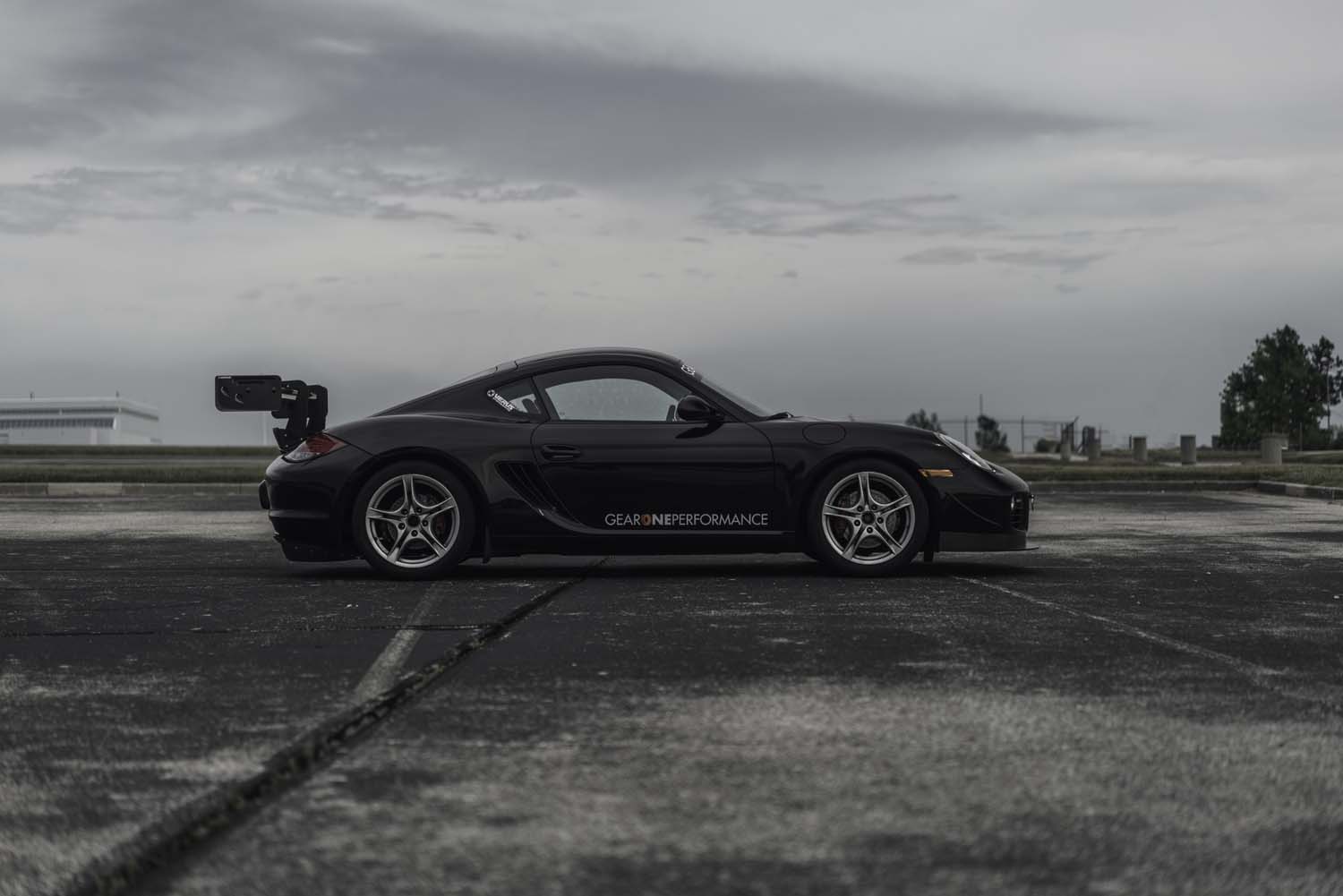 V1X Rear Wing Kit, Includes Carbon Spoiler - 987 Porsche Cayman