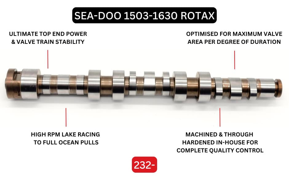 Sea-Doo 1503 1630 Rotax 4-TEC Camshaft | 232-A