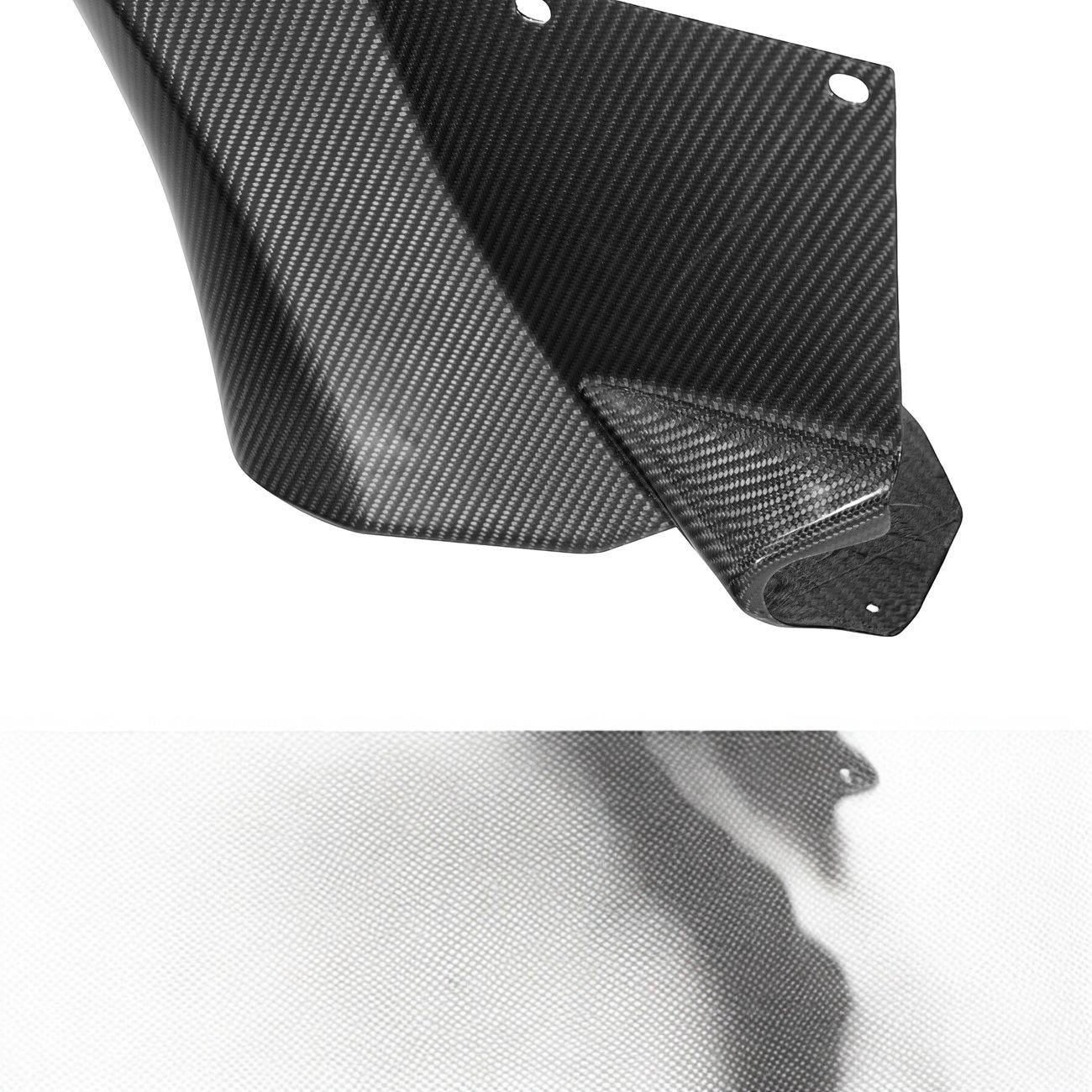 Corvette C6 Carbon Fiber Factory Style Front Fender Rear Extension Splash Guards