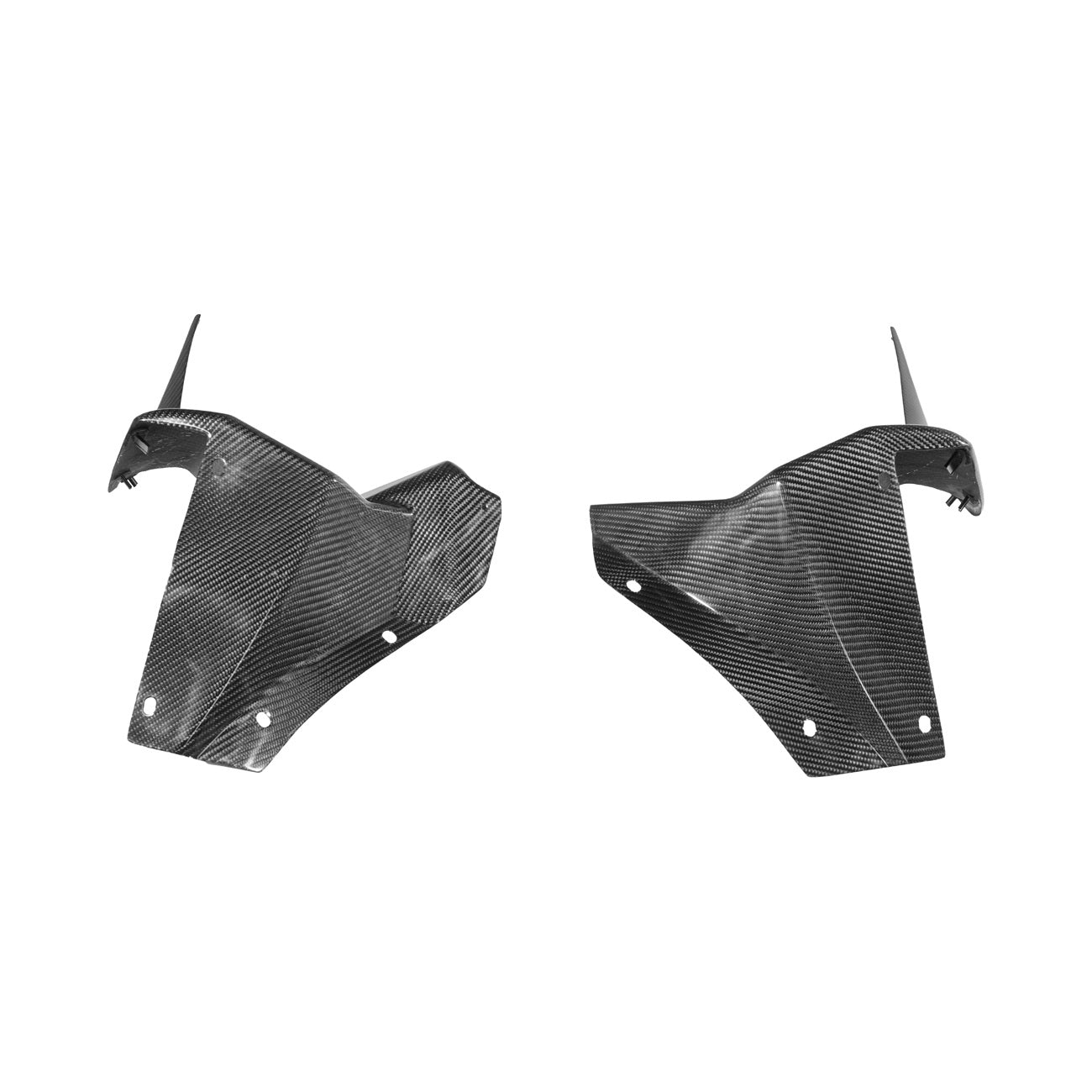 Corvette C6 Carbon Fiber Factory Style Front Fender Rear Extension Splash Guards