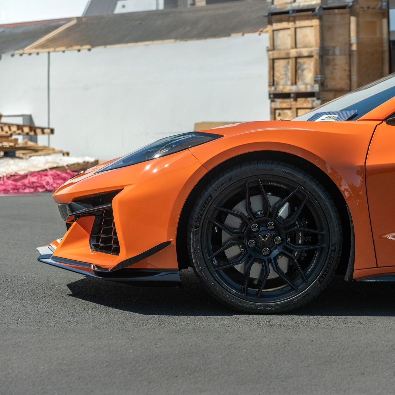 Corvette C8 Carbon Fiber Front Bumper Side Canards