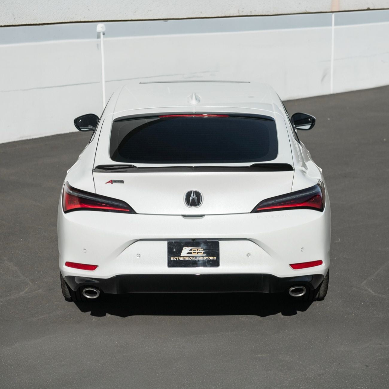 2023-Up Acura Integra Carbon Fiber Extended Style Glossy Black Rear Trunk Lid Wing Spoiler
