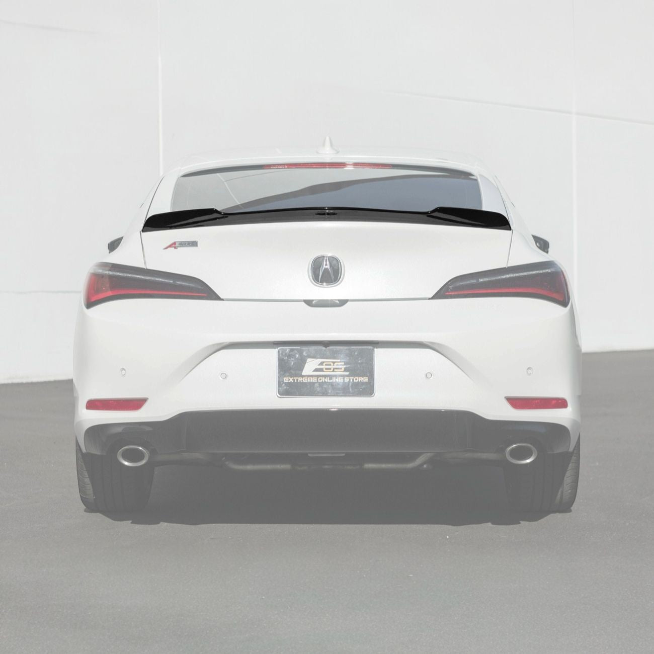 2023-Up Acura Integra Carbon Fiber Extended Style Glossy Black Rear Trunk Lid Wing Spoiler