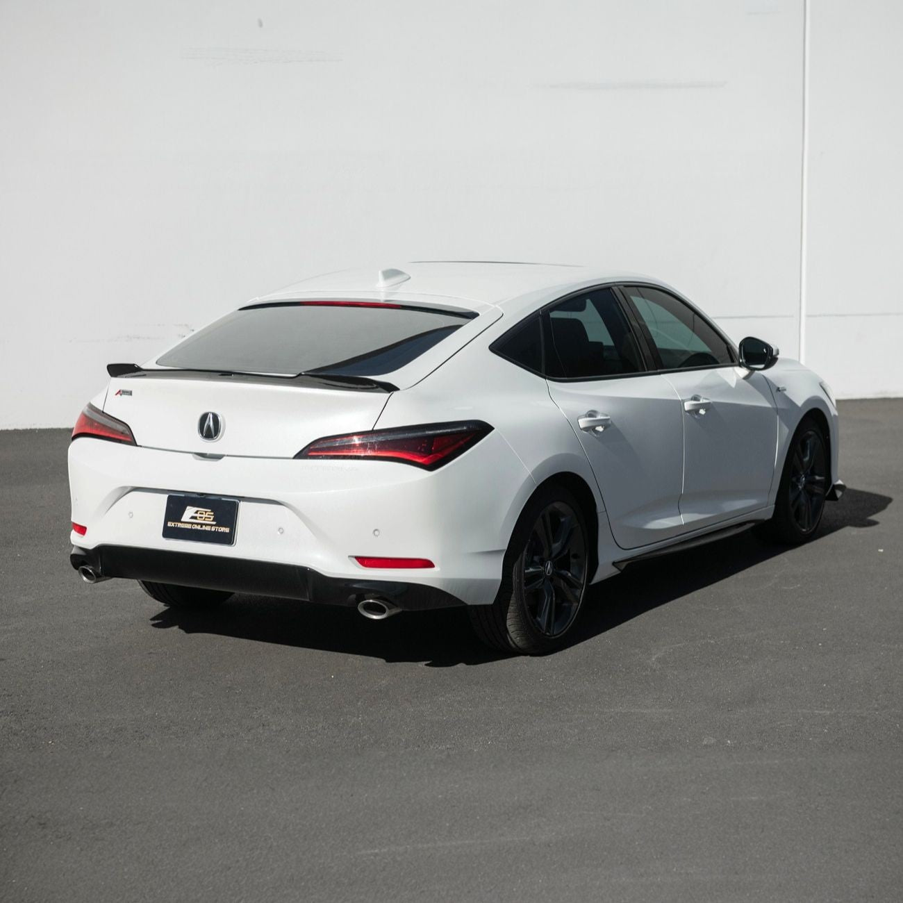 2023-Up Acura Integra Carbon Fiber Extended Style Glossy Black Rear Trunk Lid Wing Spoiler