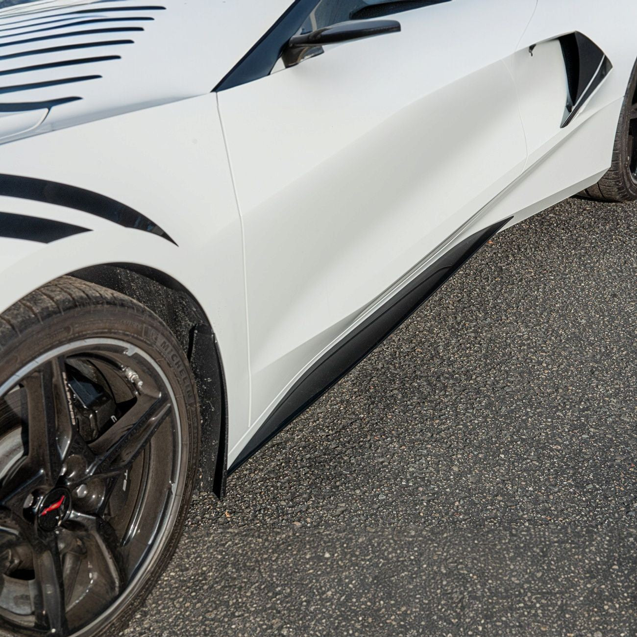 Corvette C8 GM Z51 Style Add-On Side Skirts